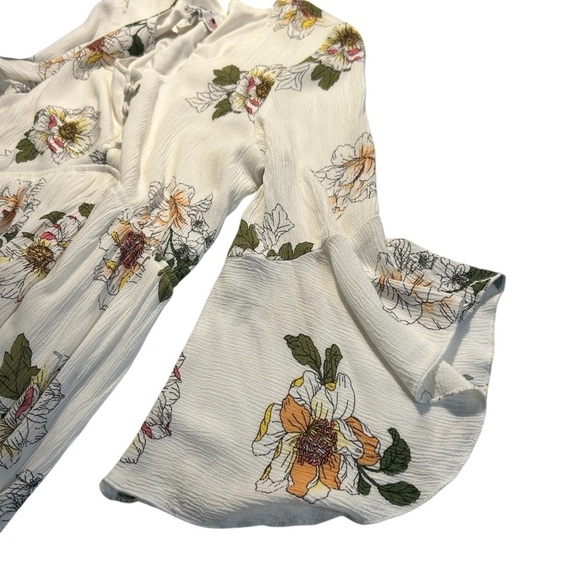 Jody California Midi Floral Dress Sz Lrg - Picture 13 of 14